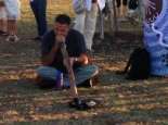 Jim Webb. Didgeridoo Player. World Arts Exchange, Shelley Bridge 2013. Courtesy SWALSC