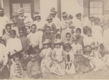 New Norcia residents with Brother Louis, about 1900. From the Daisy Bates collection, Barr Smith Library, University of Adelaide, MSS 572.994 B32t