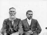 Sam Isaacs with son Fred. 1917. Courtesy Margaret River Historical Society