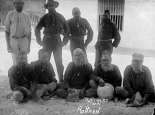 Aboriginal prisoners on Rottnest, 1920s. Courtesy State Library of Western Australia, The Battye Library 007180