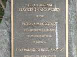 Victoria Park War Memorial was dedicated to Aboriginal service men and woman, 2002. Courtesy Katrina Bott