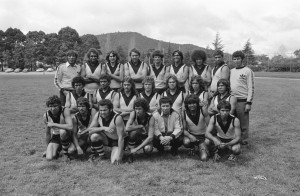 WA State Aboriginal football team, Canberra 1974. Courtesy NAA: A8771, 741006/103