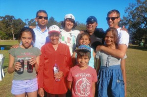 Beryl Harp snr. and grandchildren. Pingelly 2012. Courtesy Beryl Harp