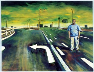 Christopher Pease, 'Nyoongar Dreaming', 1999, oil on canvas. State Art Collection, Art Gallery of Western Australia, purchased 2001. Permission of the artist Christopher Pease, 'Nyoongar Dreaming', 1999, oil on canvas. State Art Collection, Art Gallery of Western Australia, purchased 2001. Permission of the artist