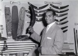 Ronnie Kickett in the Coolbaroo League art shop, 1955