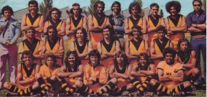 Western Australian State Football Team, Tasmania 1975. Courtesy Geraldine Hayden