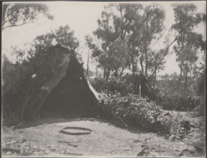 Camp at Herdsman's Lake. Courtesy Barr Smith Library, University of Adelaide, MSS 572.994 B32t Camp at Herdsman's Lake. Courtesy Barr Smith Library, University of Adelaide, MSS 572.994 B32t